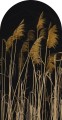 TAPETA natura ŁUK FOTOTAPETA rośliny zboże czerń