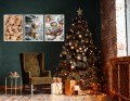 PLAKATY ŚWIĄTECZNE zestaw obrazów poster PIERNICZKI CHRISTMAS ŚWIĘTA