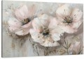 Obraz KWIATY JAK MALOWANE nowoczesny do salonu sypialni na płótnie 