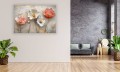 Obraz MARMUR KWIATY MAKI KAMIEŃ do salonu sypialni