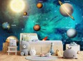 Fototapeta dla dzieci KOSMOS  kolorowe planety SPACE ROOM 