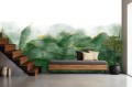 Fototapeta LIŚCIE ABSTRAKCJA do salonu sypialni VERDE