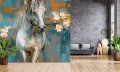 Fototapeta CAVALLO ścienna do salonu sypialni KOŃ RUMAK Z KWIATAMI