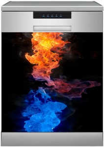 MATA MAGNETYCZNA NA ZMYWARKE Kontrast Ogień Niebieski Pomarańcz