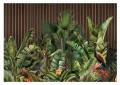Fototapeta TROPICAL ścienny mural do salonu LAMELE LIŚCIE TROPIKI