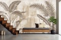 Fototapeta PARADISE ścienny dekoracyjny mural do salonu sypialni LIŚCIE ROŚLINY