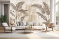 Fototapeta PARADISE ścienny dekoracyjny mural do salonu sypialni LIŚCIE ROŚLINY