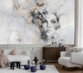 Fototapeta BELLA na ścianę do salonu sypialni PORTRET KOBIETY NA BETONIE