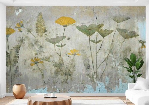 Fototapeta FLORAL na ścianę do salonu sypialni KWIATOWY MURAL 