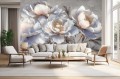 Fototapeta KWIATY PIWONIE do salonu sypialni FLOWERS
