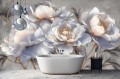Fototapeta KWIATY PIWONIE do salonu sypialni FLOWERS