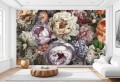 Fototapeta FLOWERS dekoracyjne kolorowe kwiaty piwonie