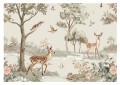 Fototapeta LAS FORESTLAND tapeta dla dzieci BOHO ZWIERZĄTKA LEŚNE