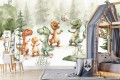 Fototapeta z dinozaurami tapeta dla dzieci DINOLANDIA