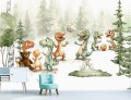 Fototapeta z dinozaurami tapeta dla dzieci DINOLANDIA