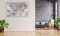 OBRAZ na płótnie KWIATOWY MURAL PASTELE KWIATY do salonu sypialni 