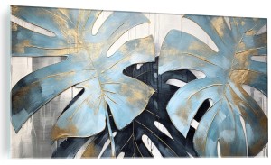 Obraz szklany liście palmy nowoczesny palma liść obraz na szkle