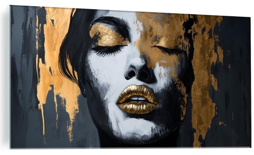 Obraz szklany Kobieta glamour elegancki obraz na szkle do salonu 