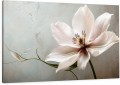 OBRAZ na płótnie PIĘKNY JASNY KWIAT NA BETONIE do salonu