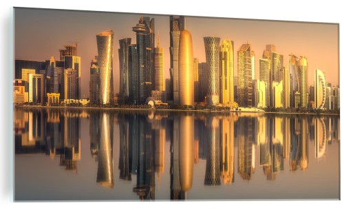 Obraz szklany Marina Dubaj wieżowce widok obraz na szkle