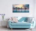 Obraz szklany Panorama Nowego Yorku Miasto Ocean Most obraz szkle