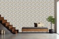 TAPETA ścienna do salonu sypialni ELEGANCE pozłacane fale dekor elegancja
