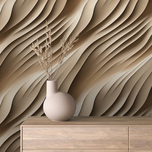 TAPETA ścienna 3D do salonu sypialni ELEGANCE płynne linie fale