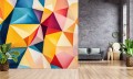 Tapeta ścienna do salonu sypialni ARTISTIC kolorowe sześciany 3D