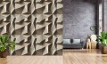 Tapeta 3D do salonu sypialni INDUSTRIAL betonowe kafle 3D wzory