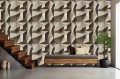 Tapeta 3D do salonu sypialni INDUSTRIAL betonowe kafle 3D wzory