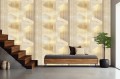 Tapeta nowoczesna do salonu pozłacane linie nowoczesny ELEGANCE