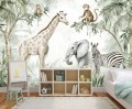 FOTOTAPETA dziecięca na ścianę SAFARI ZWIERZĄTKA TROPIKALNE KLIMATY