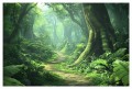 Tapeta LAS NATURA do salonu sypialni FORESTA droga przez las