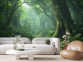 Tapeta LAS NATURA do salonu sypialni FORESTA droga przez las