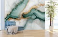 Tapeta MARMUR KAMIEŃ luksusowy zielony marmur szafir CRYSTAL
