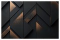 Tapeta do salonu na ścianę elegancka geometria LUXURY