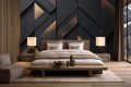 Tapeta do salonu na ścianę elegancka geometria LUXURY