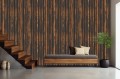 Tapeta 3D do salonu MODENRO miedziana ściana loft rdza