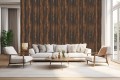 Tapeta 3D do salonu MODENRO miedziana ściana loft rdza