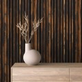 Tapeta 3D do salonu MODENRO miedziana ściana loft rdza