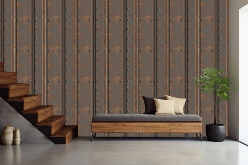 Tapeta nowoczesna do salonu INDUSTRIAL nowoczesny loft 