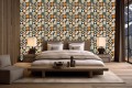 FOTOTAPETA do salonu sypialni MOSAICO patchwork w stylu marokańskim 