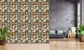 FOTOTAPETA do salonu sypialni MOSAICO patchwork w stylu marokańskim 