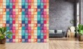 TAPETA 3d do salonu sypialni MOSAICA kolorowe kafelki