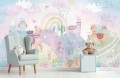 Fototapeta pastelowy świat słodkie lamy dla dzieci RAINBOW 