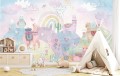 Fototapeta pastelowy świat słodkie lamy dla dzieci RAINBOW 