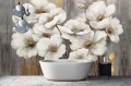 FOTOTAPETA białe eleganckie kwiaty BLOMME 