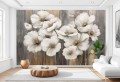 FOTOTAPETA białe eleganckie kwiaty BLOMME 