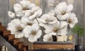 FOTOTAPETA białe eleganckie kwiaty BLOMME 