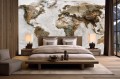FOTOTAPETA MAPA ŚWIATA nowoczesny desing ścienny 
